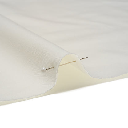 Carbon Brushed Stretch Khaki Twill - White - Averill Collection