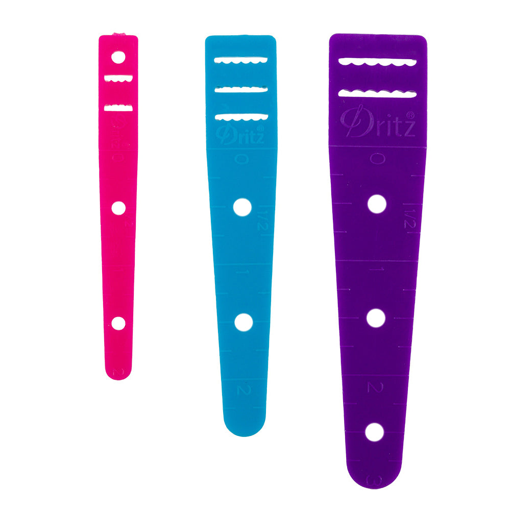 Dritz 3pc Elastic Threaders - Assorted Sizes Folded