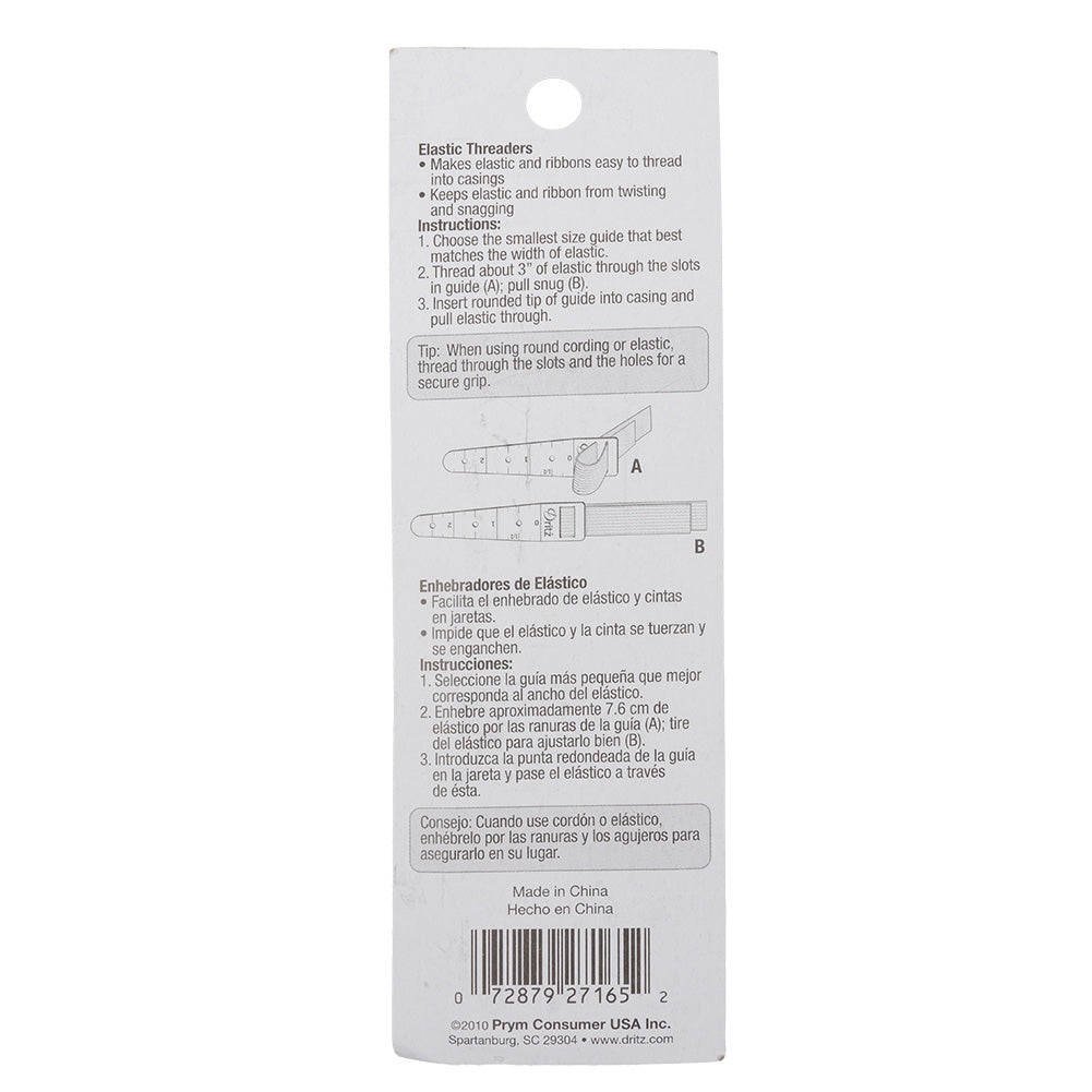 Dritz 3pc Elastic Threaders - Assorted Sizes Detail