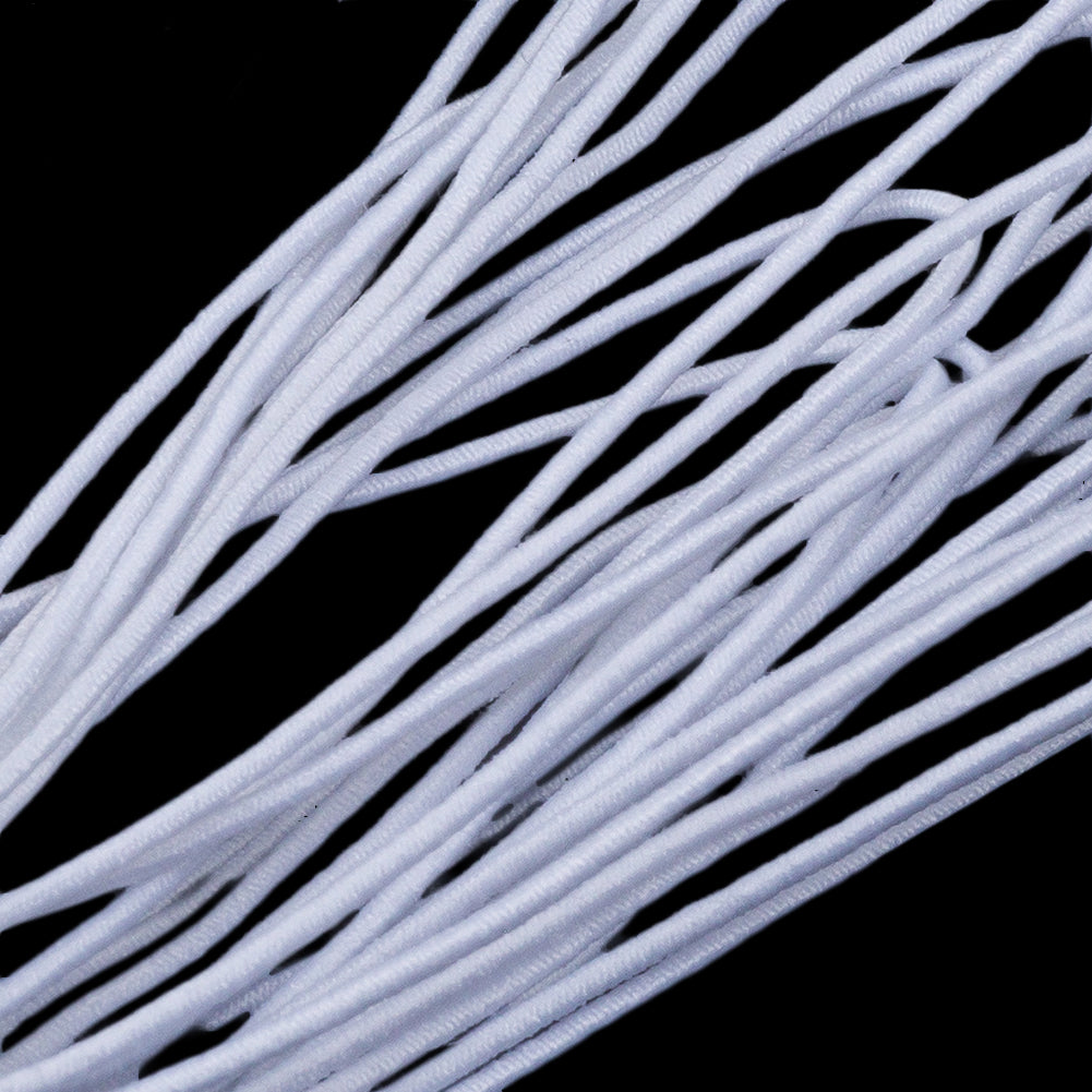 Dritz White Thin Beading Cord Elastic - 3 yd Folded