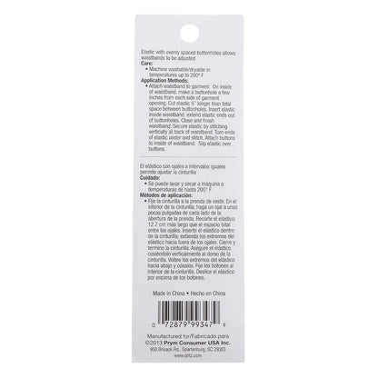 Dritz Black Button Hole Elastic - 5/8 in x 1 yd Detail