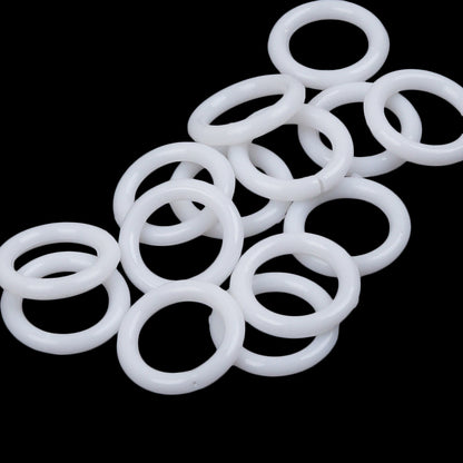 Dritz 14ct White Plastic O-Rings - 0.5" Folded
