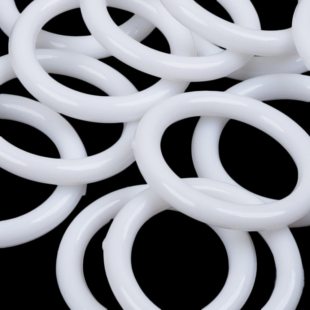 Dritz 14ct White Plastic O-Rings - 1.125" Folded