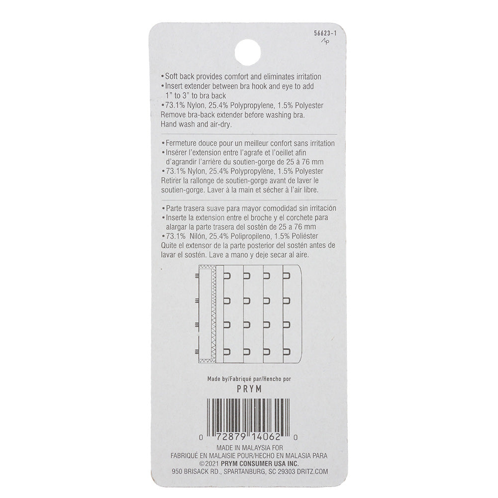 Dritz Black Bra Extender - 3" Detail
