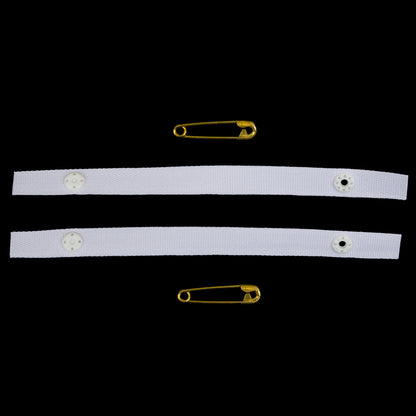 Dritz White Shoulder Strap Guards - 1 pair Folded