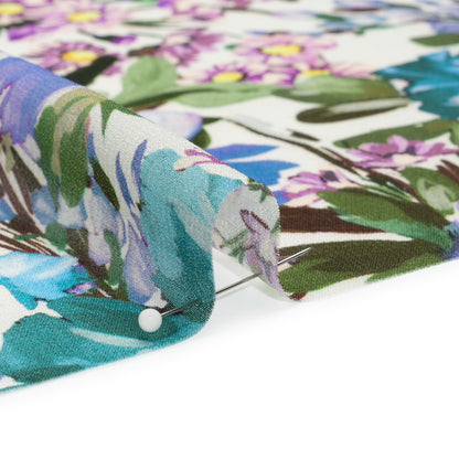 Mood Exclusive White Rhapsody in Bloom Viscose Georgette Detail