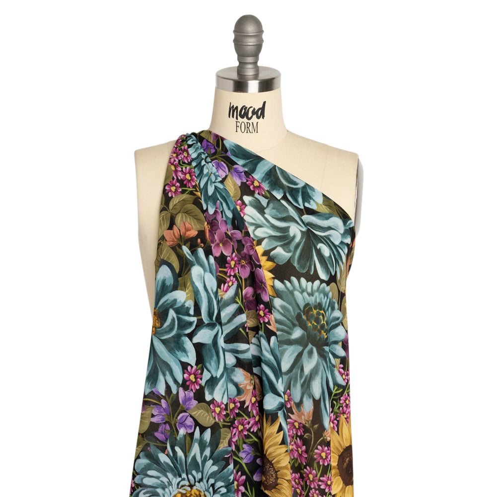 Mood Exclusive Black Sightly Saunters Viscose Georgette Drape