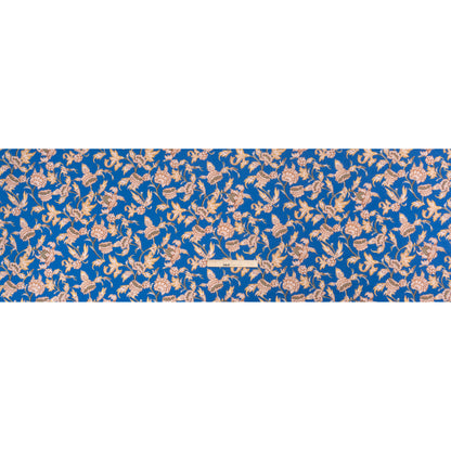 Cotton Voile Print - Cobalt Leafy Floral - Mood Exclusive Whispering Willows Full