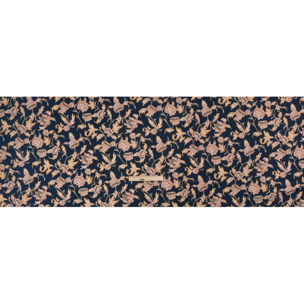 Cotton Voile Print - Navy Leafy Floral - Mood Exclusive Whispering Willows Full