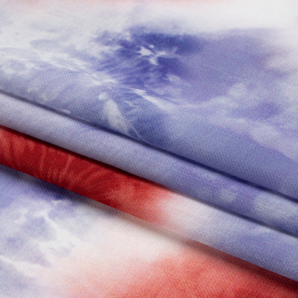 Mood Exclusive Firecracker Freedom Slubbed Sheer Polyester Woven Folded