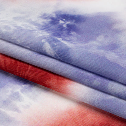 Mood Exclusive Firecracker Freedom Slubbed Sheer Polyester Woven Folded