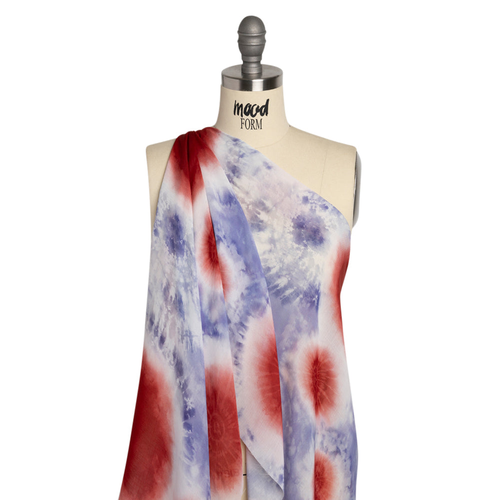 Mood Exclusive Firecracker Freedom Slubbed Sheer Polyester Woven Drape