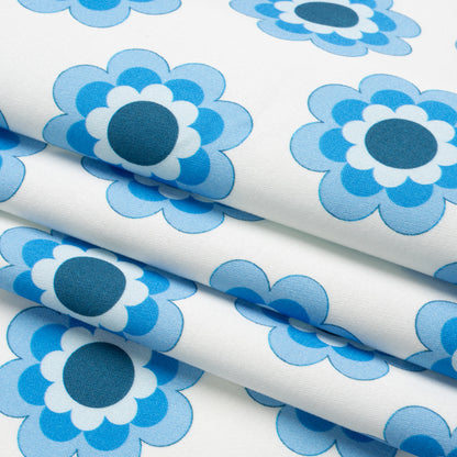 Mood Exclusive Fun with Flowers Stretch Cotton Sateen Folded