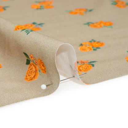 Mood Exclusive Orange Rosy and Sweet Viscose Shirting Folded