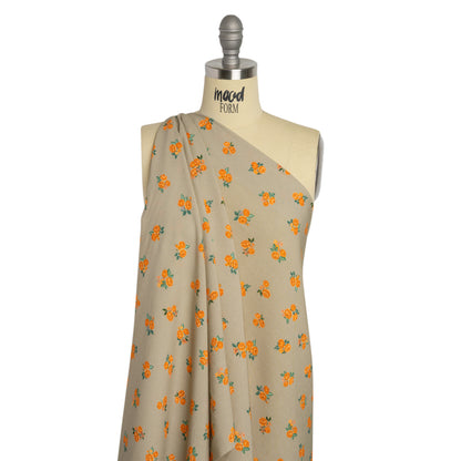 Mood Exclusive Orange Rosy and Sweet Viscose Shirting Detail