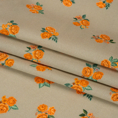 Mood Exclusive Orange Rosy and Sweet Viscose Shirting Full