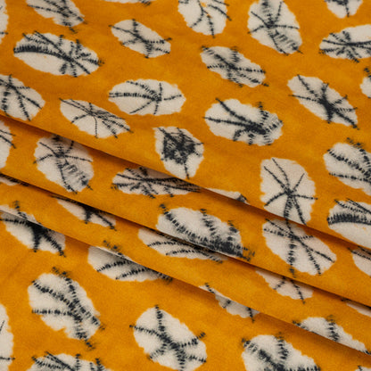 Mood Exclusive Canary Crowds Cotton Voile Folded