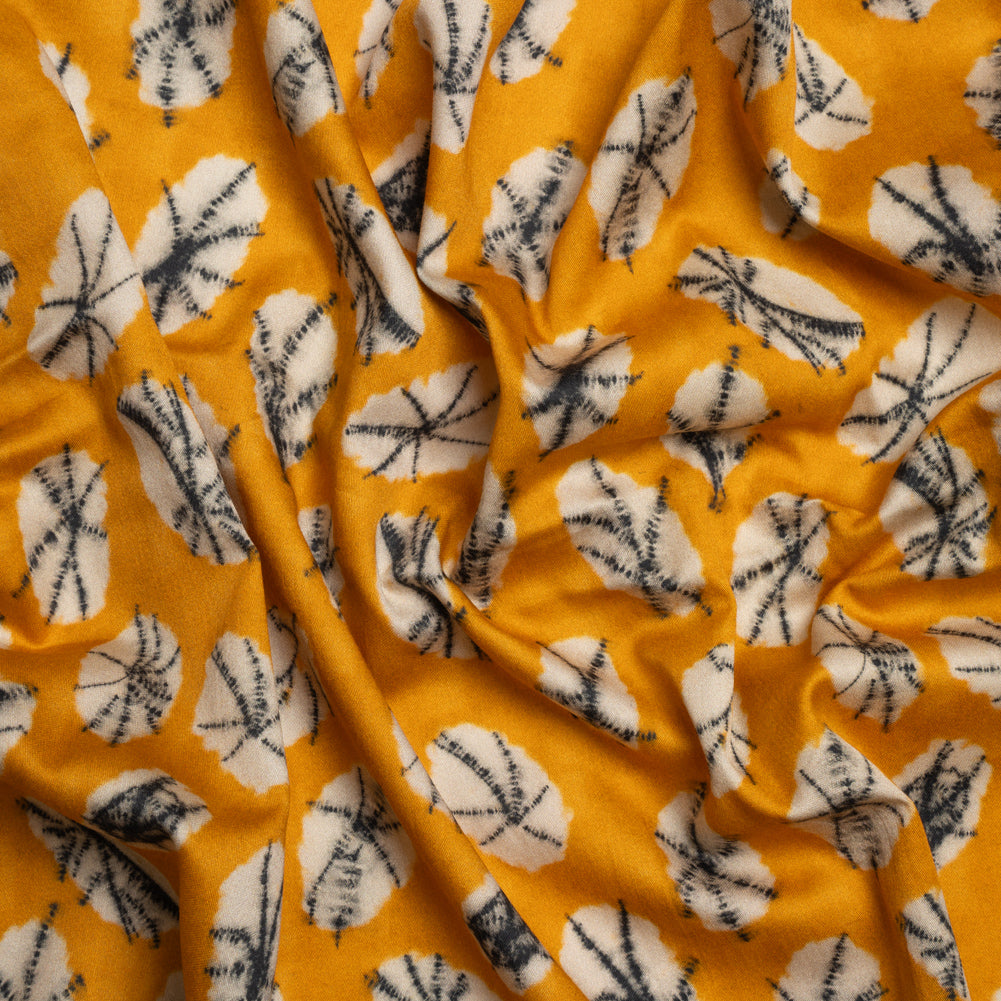 Mood Exclusive Canary Crowds Cotton Voile