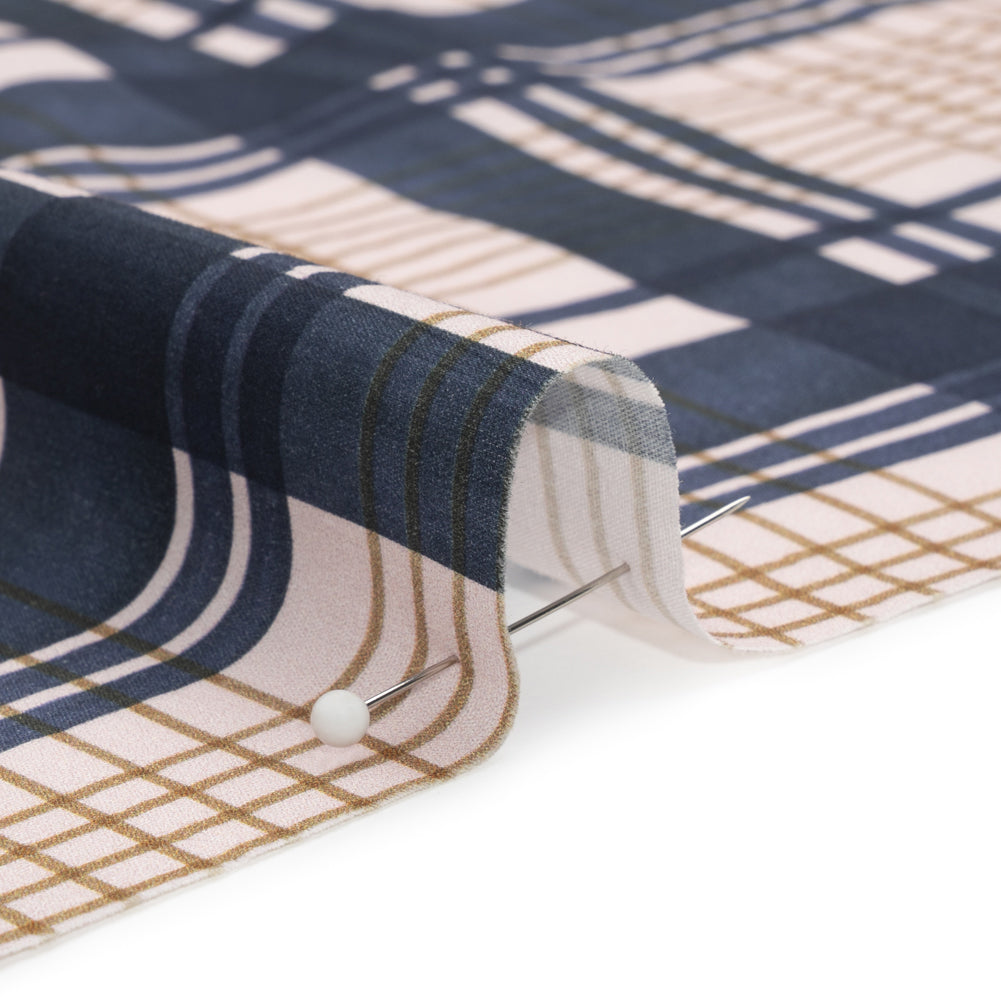 Mood Exclusive Blue Parting Glass Cotton Poplin Detail