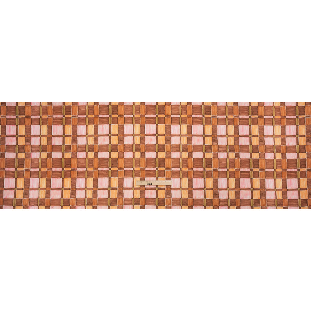 Mood Exclusive Brown City Blocked Cotton Poplin Full