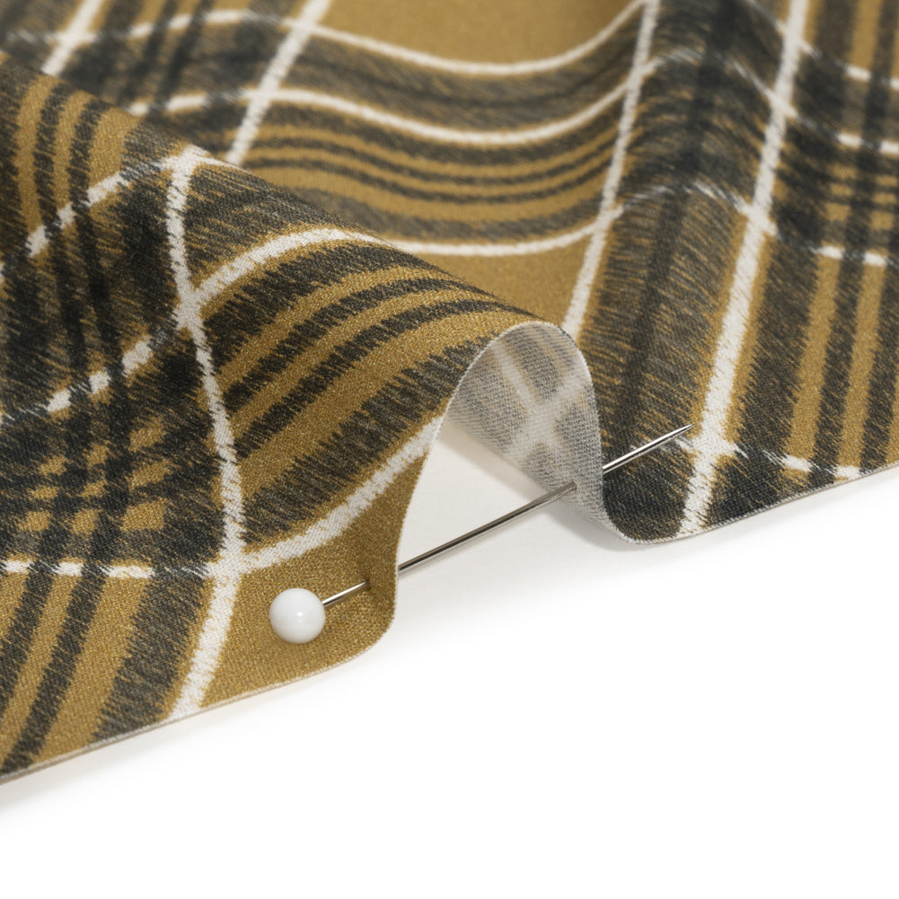 Mood Exclusive Brown Argyle Anyone Cotton Poplin Detail