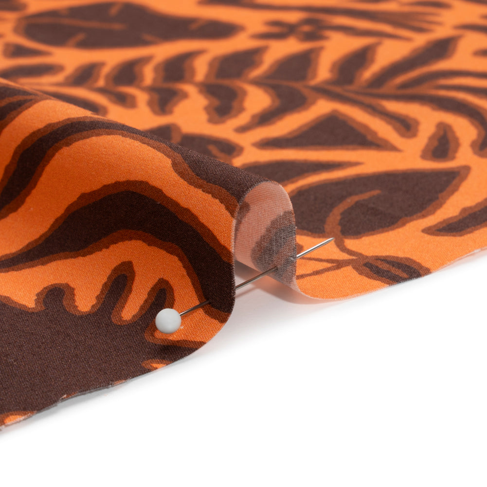 Mood Exclusive Orange Folklore Fundamentals Stretch Cotton Poplin Detail
