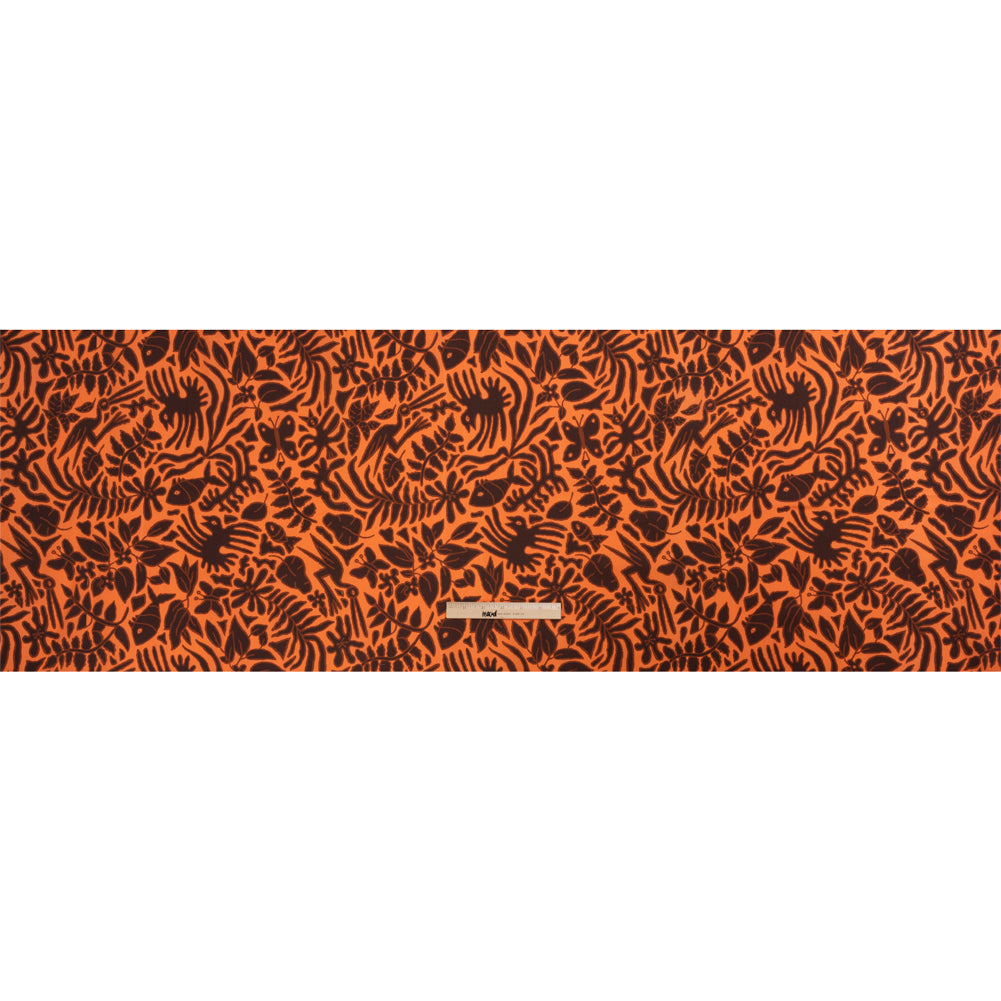 Mood Exclusive Orange Folklore Fundamentals Stretch Cotton Poplin Full