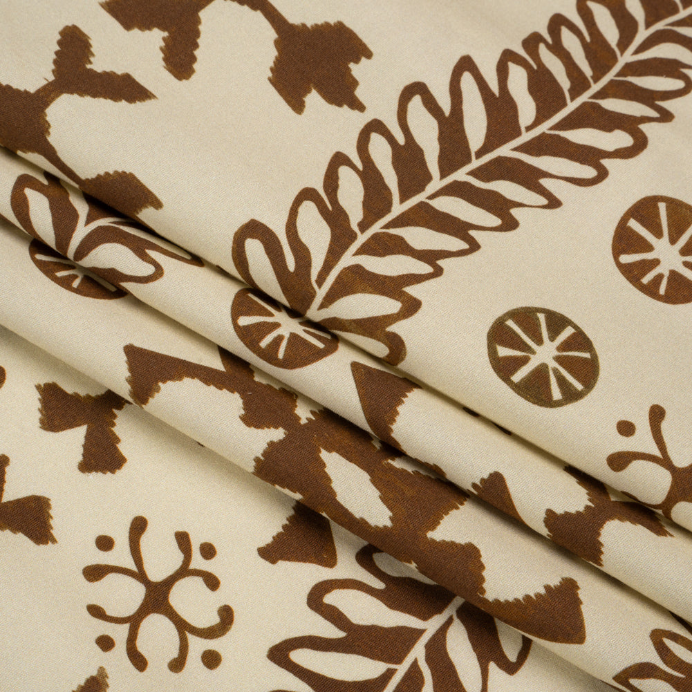 Mood Exclusive Pine Needlework Stretch Cotton Poplin Folded
