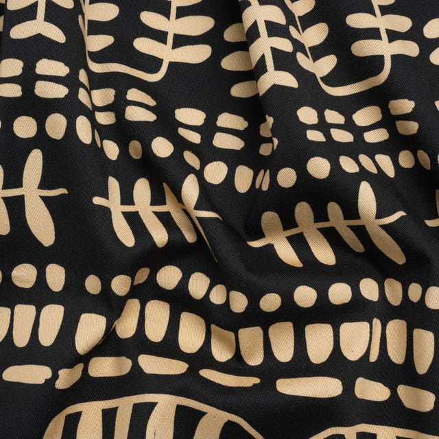 Mood Exclusive Black Vegetation View Stretch Cotton Twill
