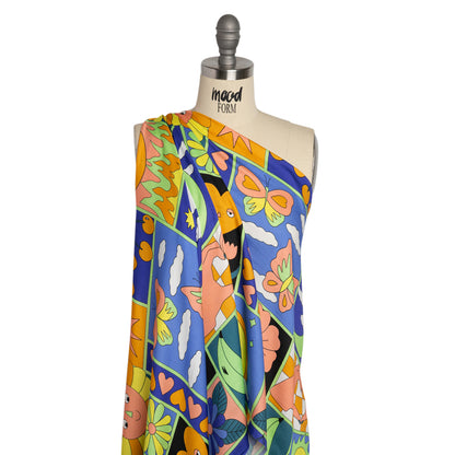 Mood Exclusive Blue All Love Rayon Challis Detail