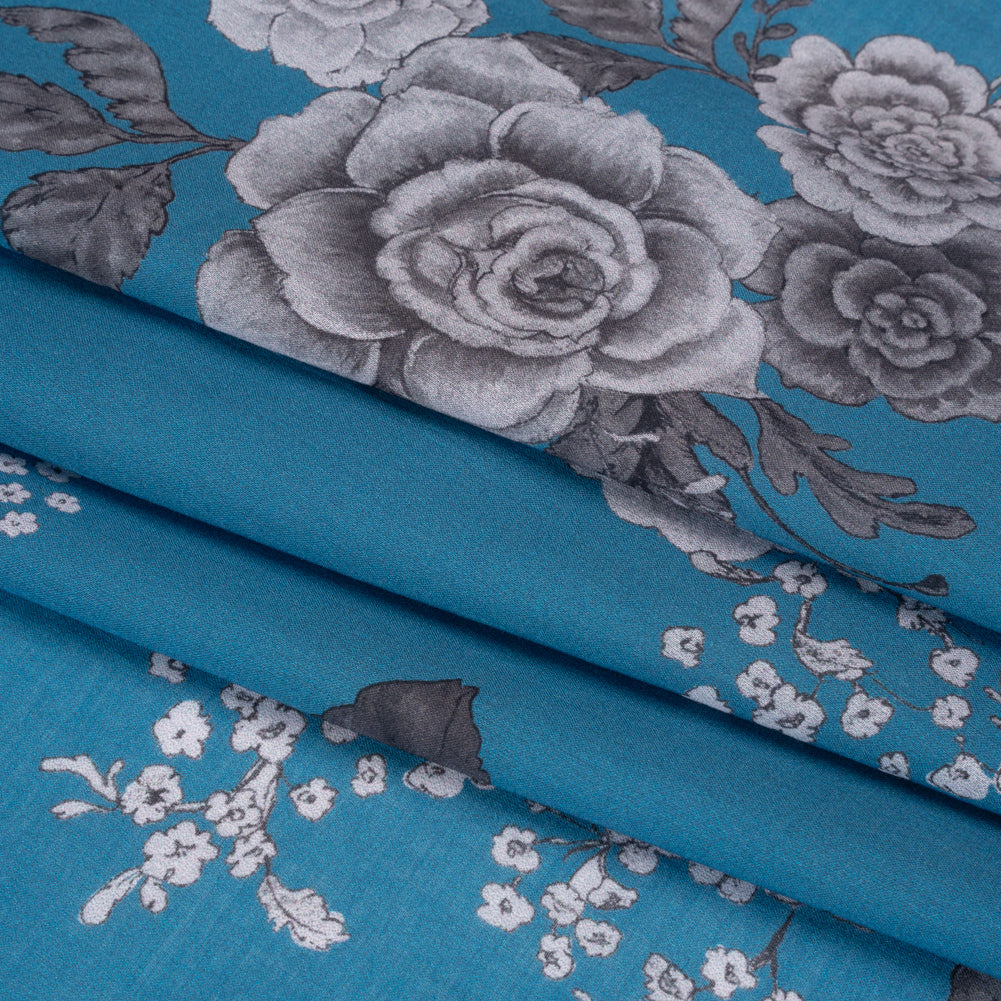 Mood Exclusive Blue Gardener's Gift Cotton Voile Folded