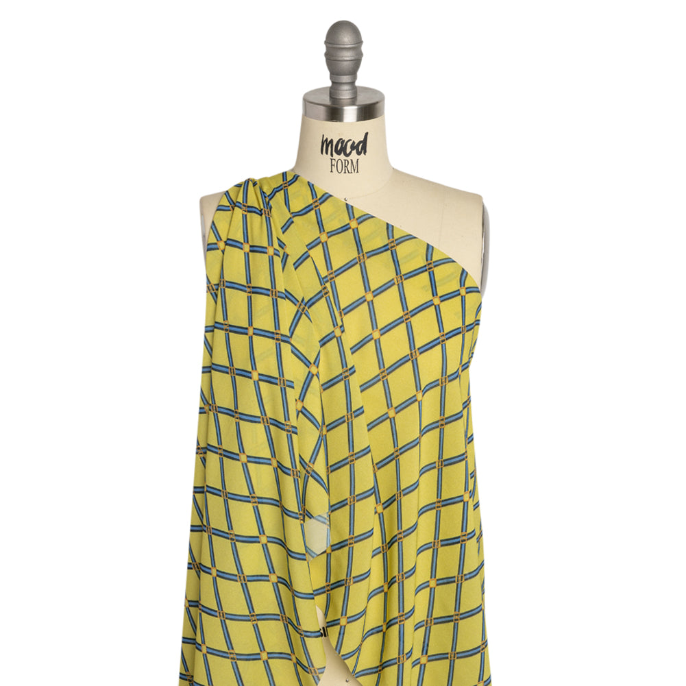 Mood Exclusive Lime Highly Haute Viscose Georgette Detail