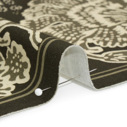 Stretch Cotton Twill Panel - Olive Floral Blocks - Mood Exclusive Maple Hill Heights Detail
