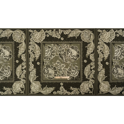 Stretch Cotton Twill Panel - Olive Floral Blocks - Mood Exclusive Maple Hill Heights Full