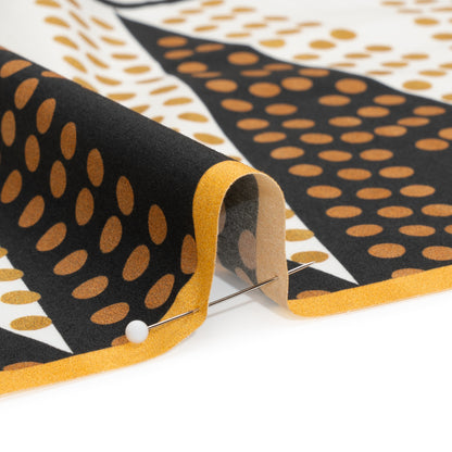 Cotton Poplin Panel - Goldenrod Geometric and Floral - Mood Exclusive Link Up Detail