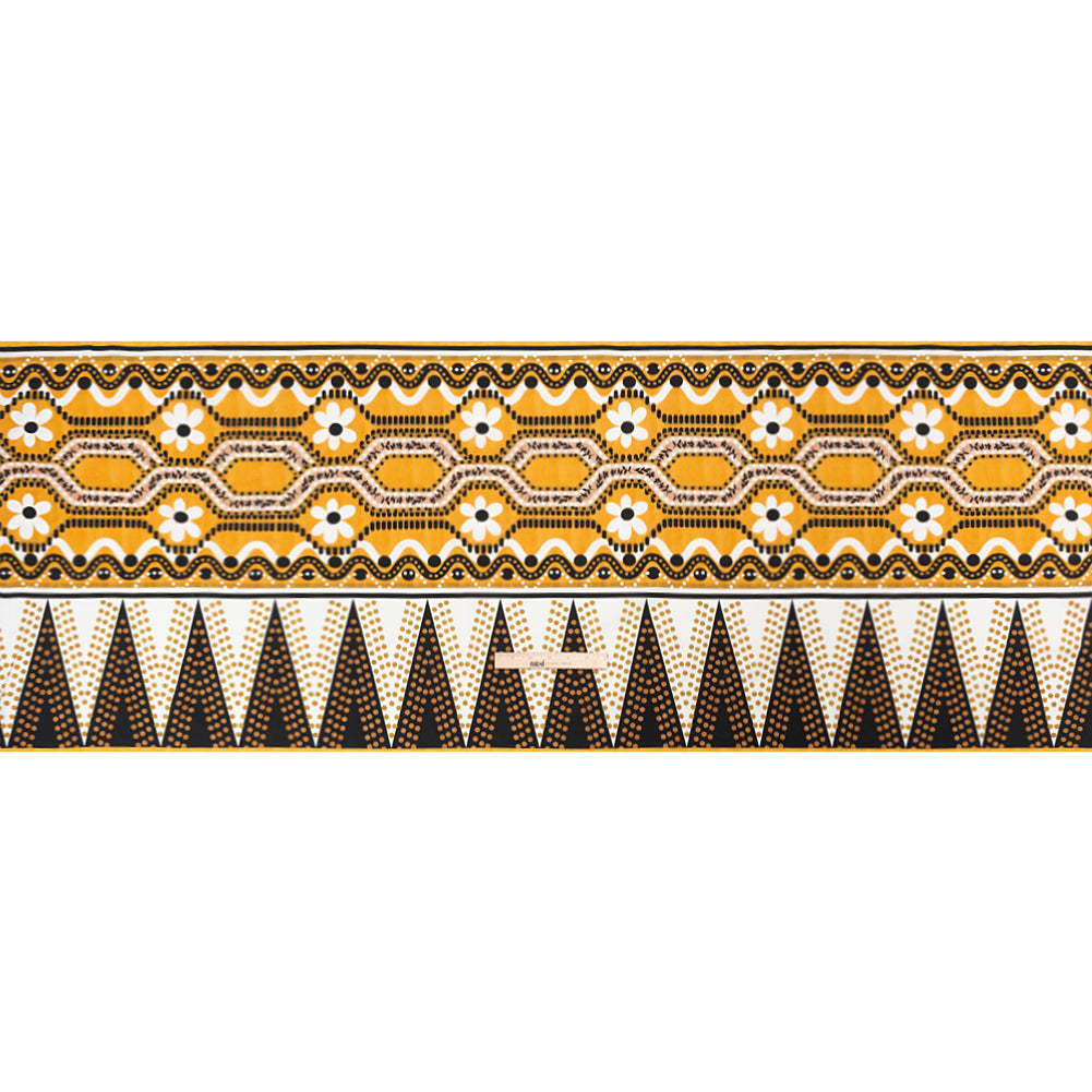 Cotton Poplin Panel - Goldenrod Geometric and Floral - Mood Exclusive Link Up Full