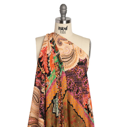 Mood Exclusive I Carry Your Heart Metallic Dotted Crinkled Viscose Crepe Detail