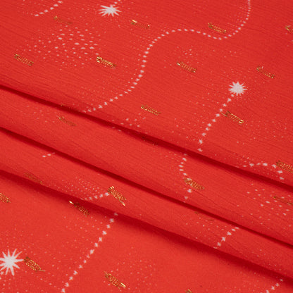 Mood Exclusive Wish for Joy Metallic Dotted Crinkled Viscose Crepe Full