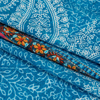 Mood Exclusive Blue Bandana Bonanza Stretch Sustainable Rayon Batiste Panel Full