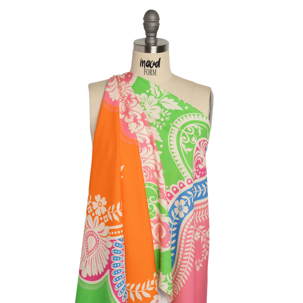 Mood Exclusive Tahiti Tide Stretch Sustainable Rayon Batiste Detail