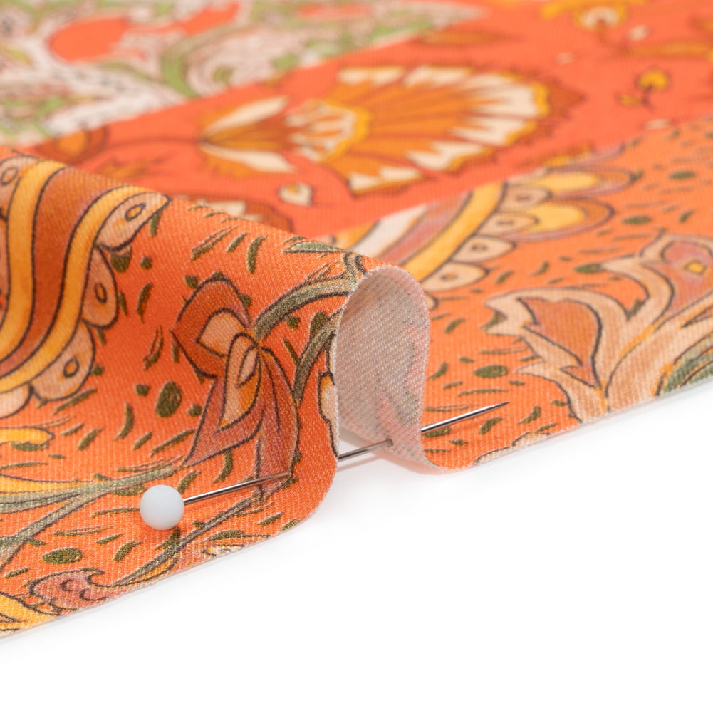 Mood Exclusive Orange Blossom Sustainable Rayon Batiste Panel Folded