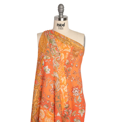 Mood Exclusive Orange Blossom Sustainable Rayon Batiste Panel Detail