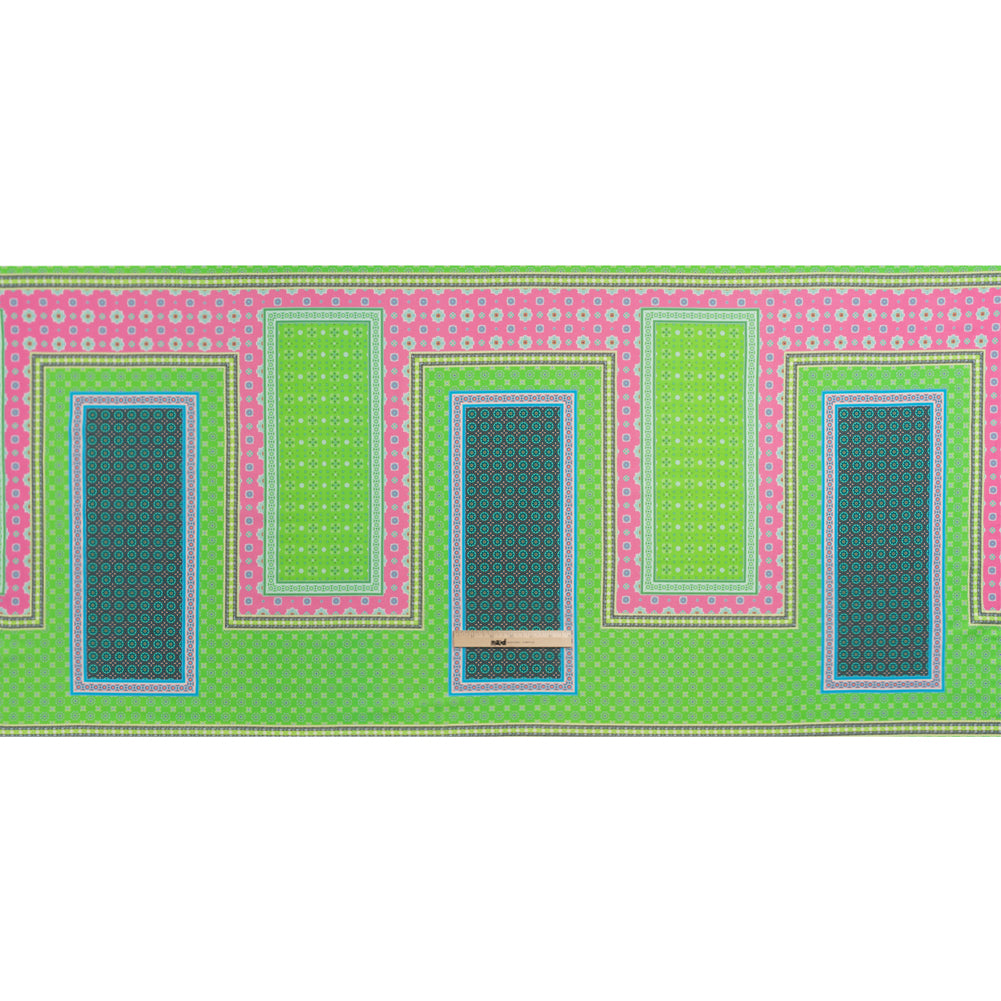 Mood Exclusive Lime Vibrant Views Stretch Sustainable Rayon Batiste Panel Drape