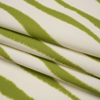 Mood Exclusive Kiwi Zebra Chic Stretch Brushed Cotton Twill Folded