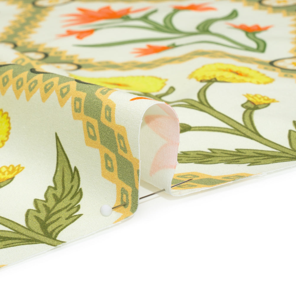 Mood Exclusive Among the Moss Stretch Brushed Cotton Twill Detail