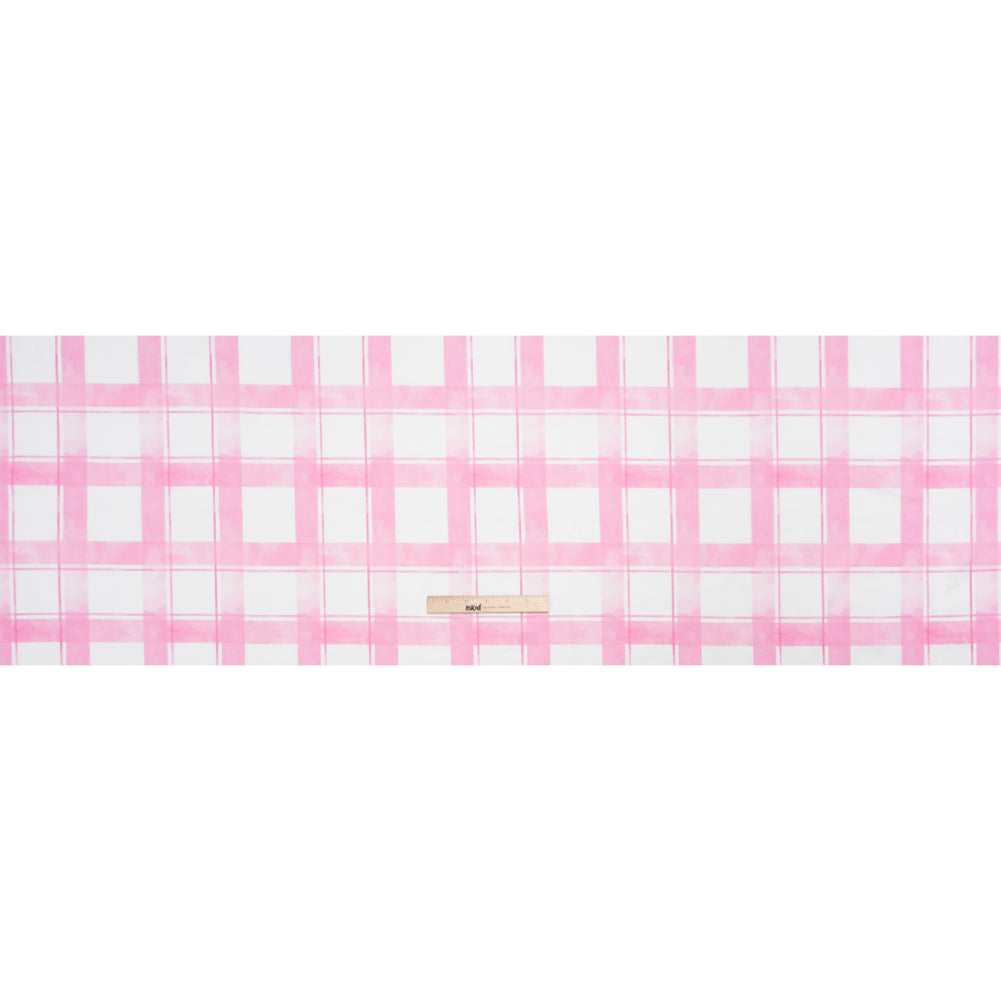 Cotton Voile Print - Pink and White Plaid - Mood Exclusive A-Tisket, A-Tasket Full