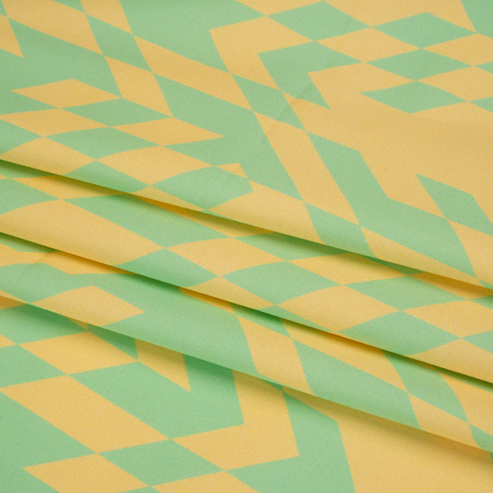Mood Exclusive Lemon Lime Life Stretch Cotton Sateen Folded