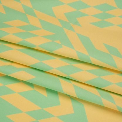 Mood Exclusive Lemon Lime Life Stretch Cotton Sateen Folded