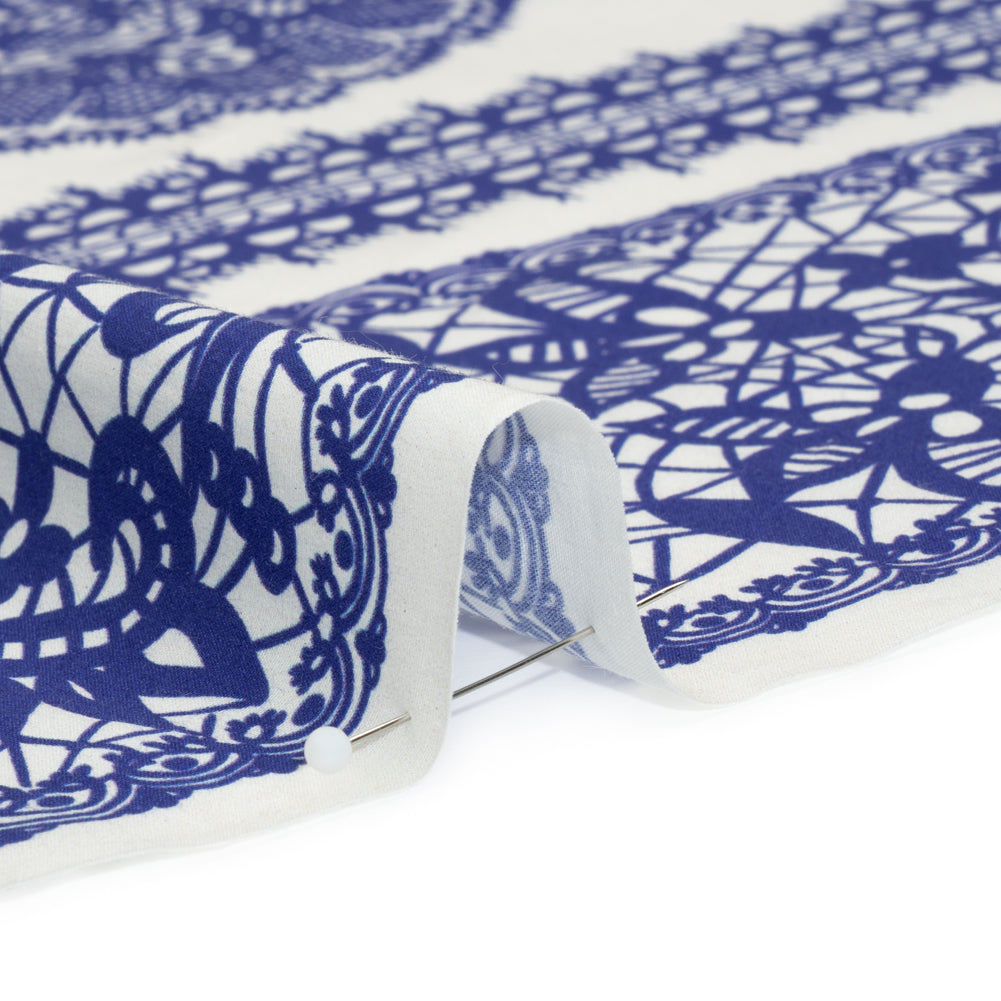 Mood Exclusive Ultramarine Two Sugar Cubes Cotton Poplin Detail