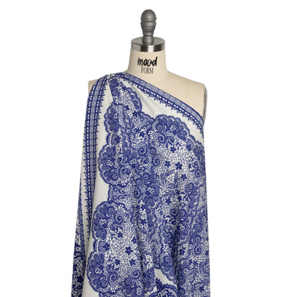 Mood Exclusive Ultramarine Two Sugar Cubes Cotton Poplin Drape